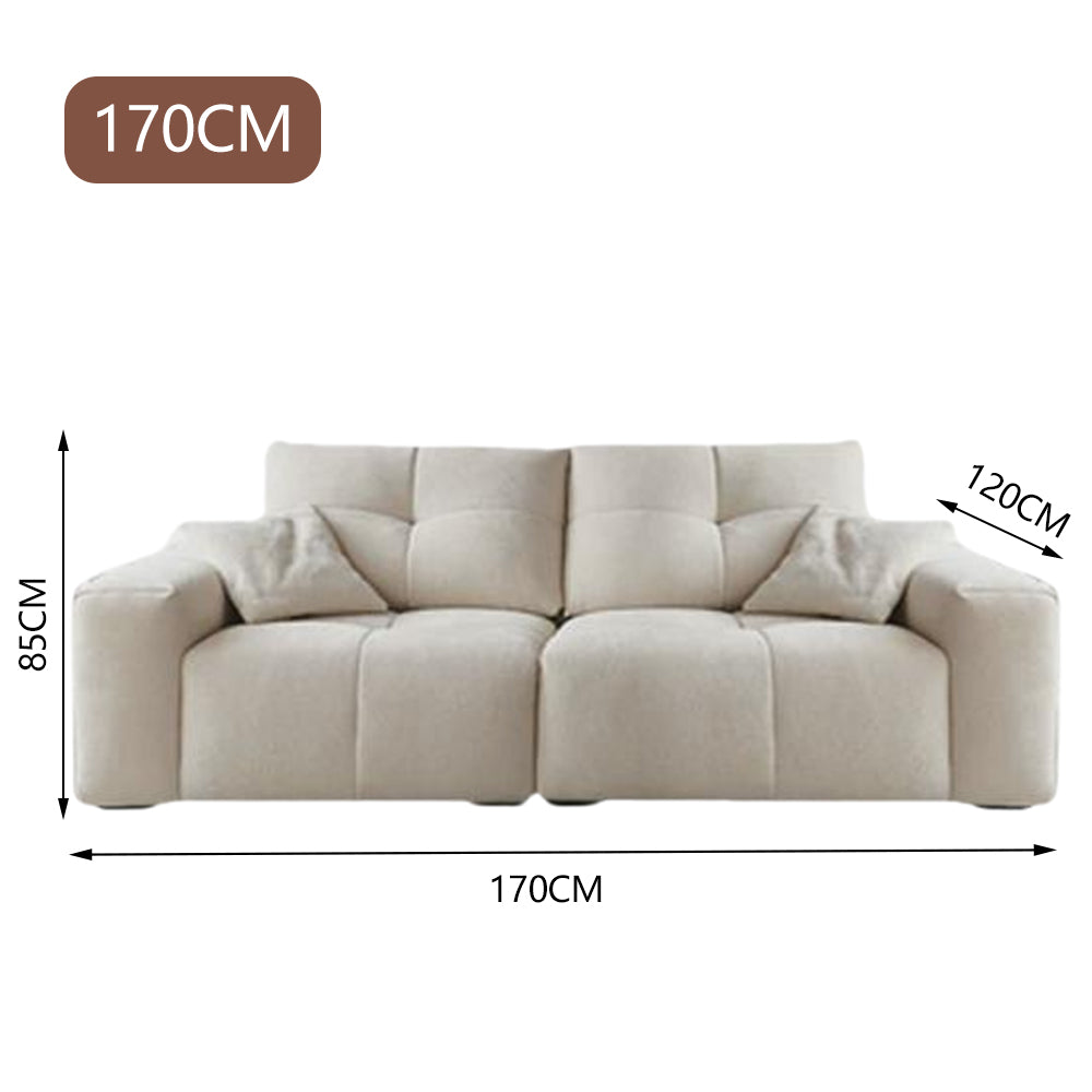 LUXORA S1477 Fashionable Minimalist Style Solid Wood Sofa 170-210cm High-Tech Fabric