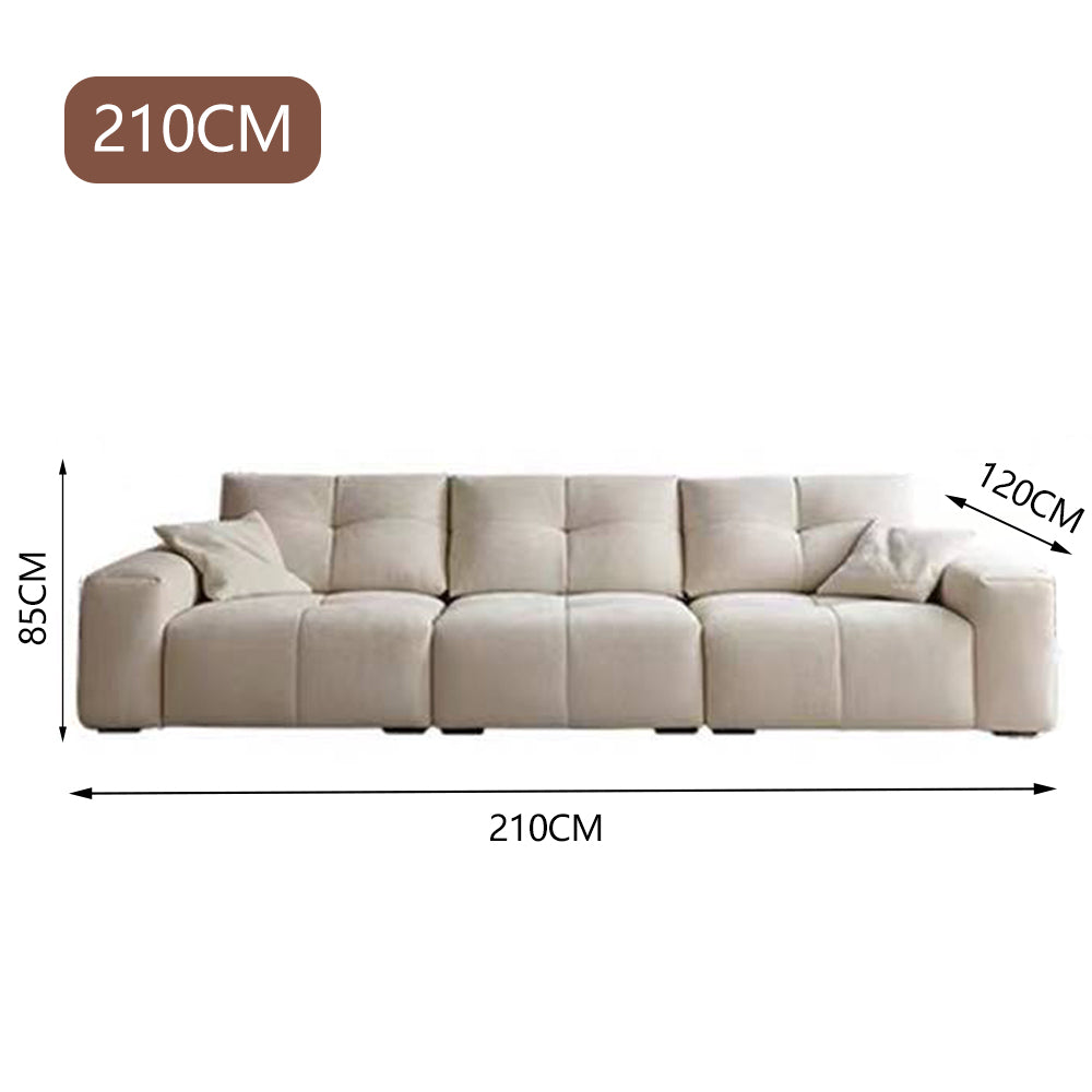LUXORA S1477 Fashionable Minimalist Style Solid Wood Sofa 170-210cm High-Tech Fabric