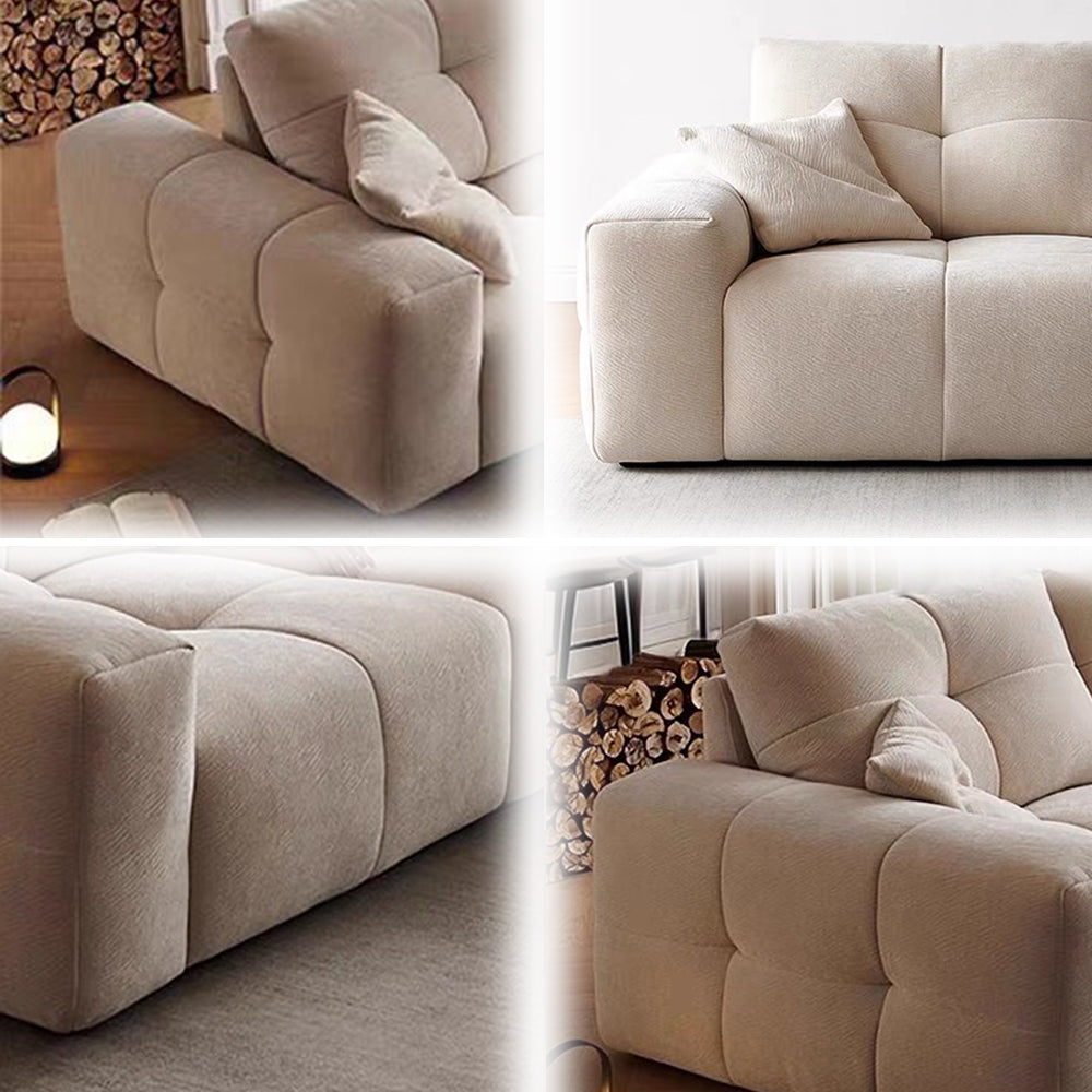 LUXORA S1477 Fashionable Minimalist Style Solid Wood Sofa 170-210cm High-Tech Fabric