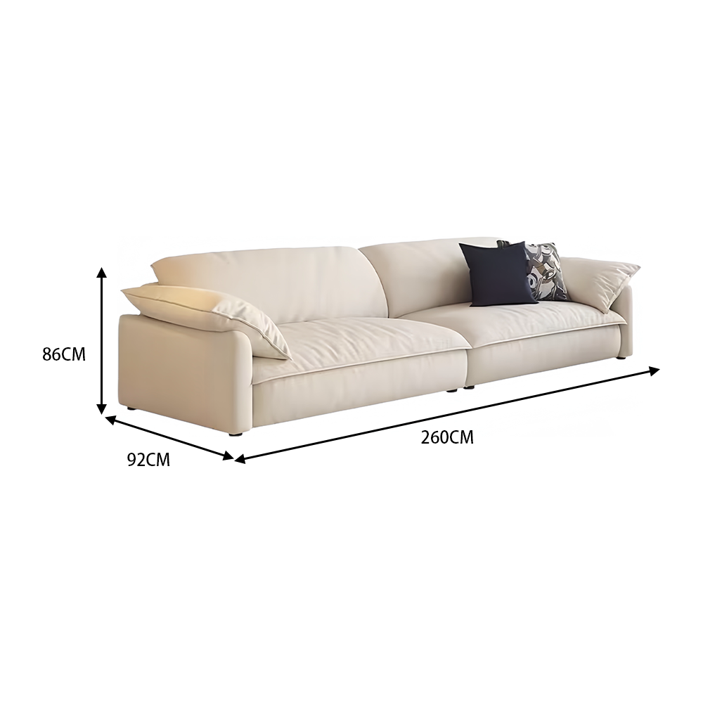 LUXORA S1500 230/260CM Modern Minimalist Style Imported Pine Frame Sofa