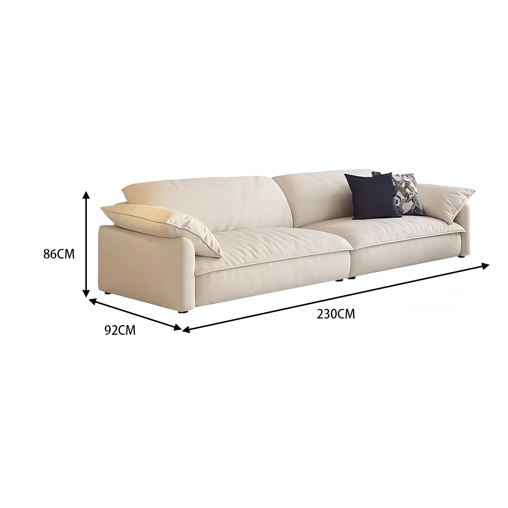 LUXORA S1500 230/260CM Modern Minimalist Style Imported Pine Frame Sofa