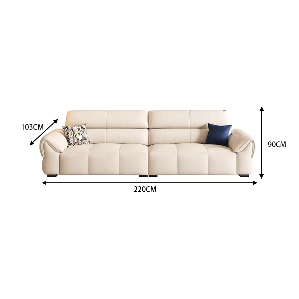 LUXORA S1506 220CM Modern Minimalist Style Imported Pine Frame Sofa