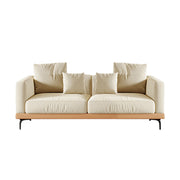 LUXORA S1536 Fashionable Minimalist Style Solid Wood Sofa 210-240cm Matte Fabric