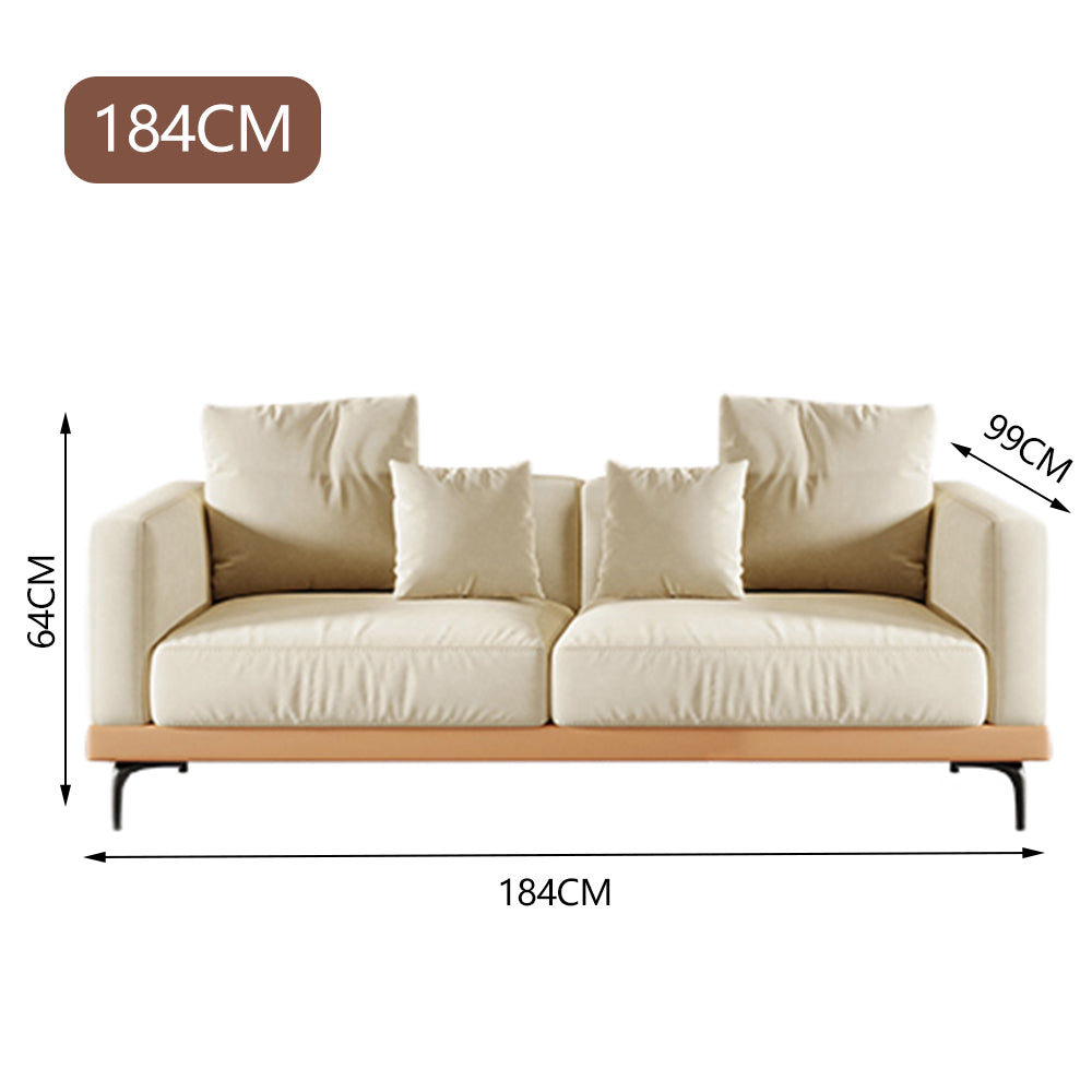 LUXORA S1536 Fashionable Minimalist Style Solid Wood Sofa 210-240cm Matte Fabric