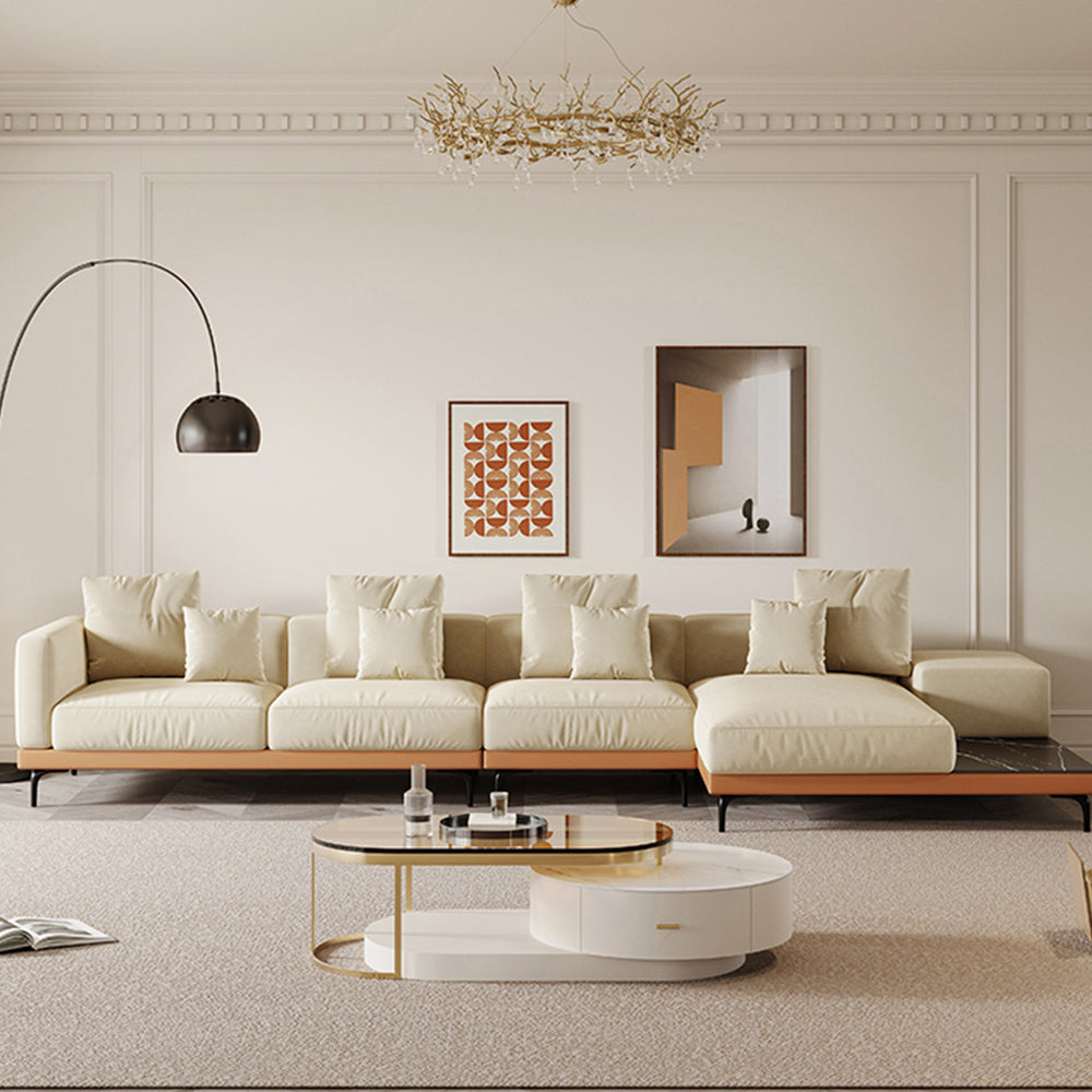 LUXORA S1536 Fashionable Minimalist Style Solid Wood Sofa 210-240cm Matte Fabric