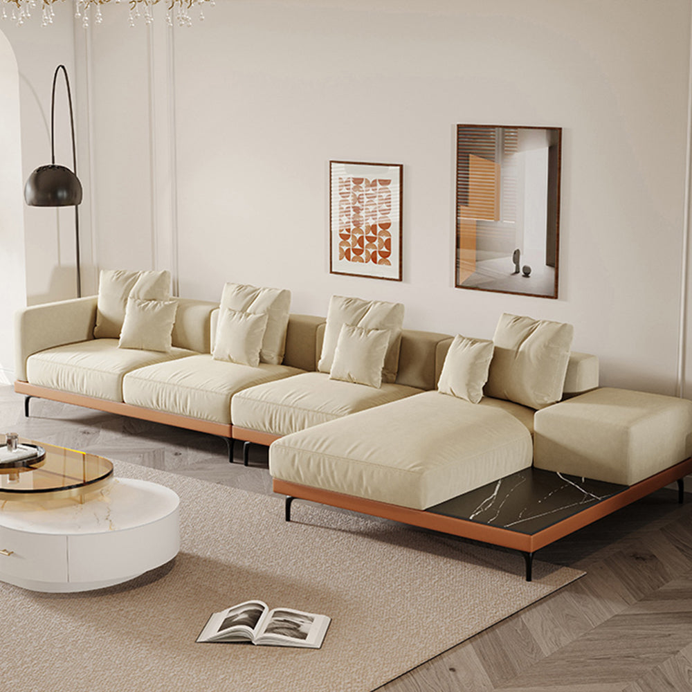 LUXORA S1536 Fashionable Minimalist Style Solid Wood Sofa 210-240cm Matte Fabric