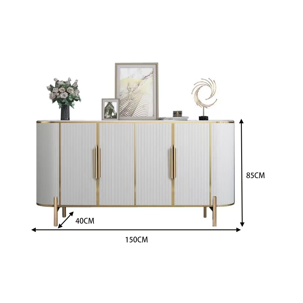 LUXORA SC1001 120/150CM Modern Simple Rock Slab Countertop Dining Sideboard