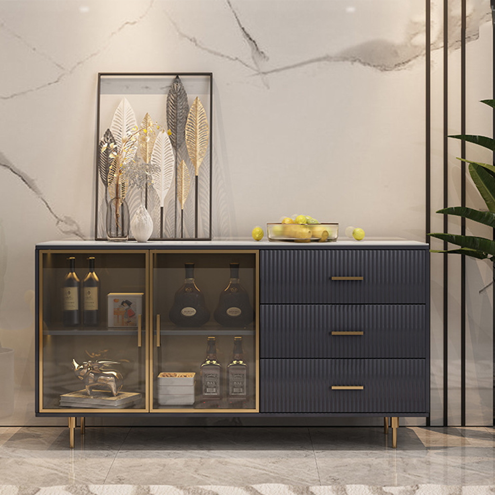 LUXORA SC1002 120/150CM Modern Simple Rock Slab Countertop Dining Sideboard