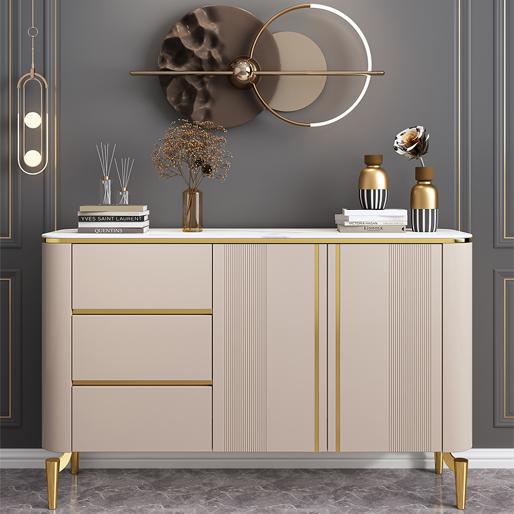 LUXORA SC1003 120/150CM Modern Simple Rock Slab Countertop Dining Sideboard