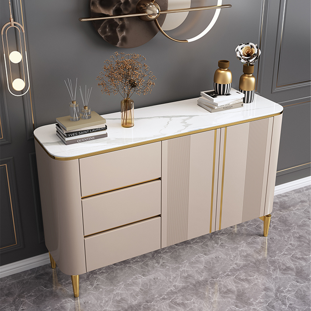 LUXORA SC1004 120/150CM Modern Simple Rock Slab Countertop Dining Sideboard