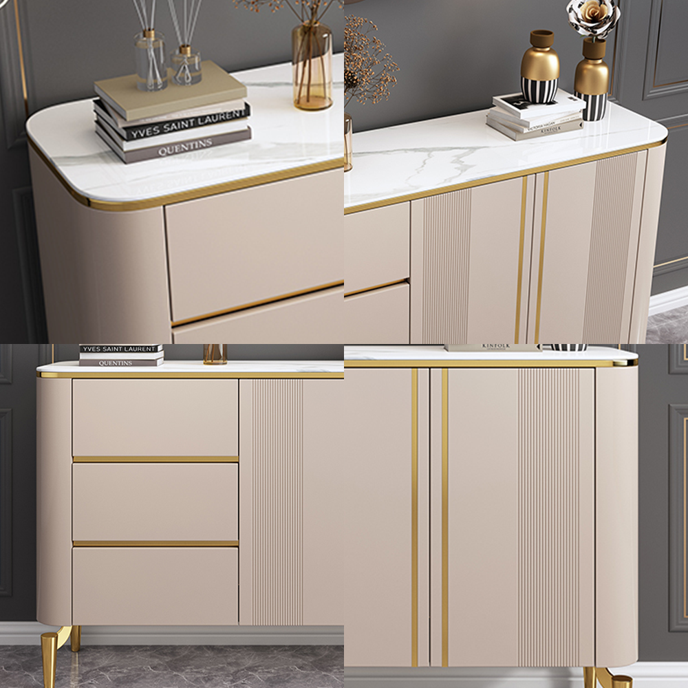 LUXORA SC1003 120/150CM Modern Simple Rock Slab Countertop Dining Sideboard