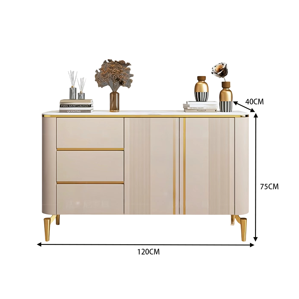 LUXORA SC1003 120/150CM Modern Simple Rock Slab Countertop Dining Sideboard