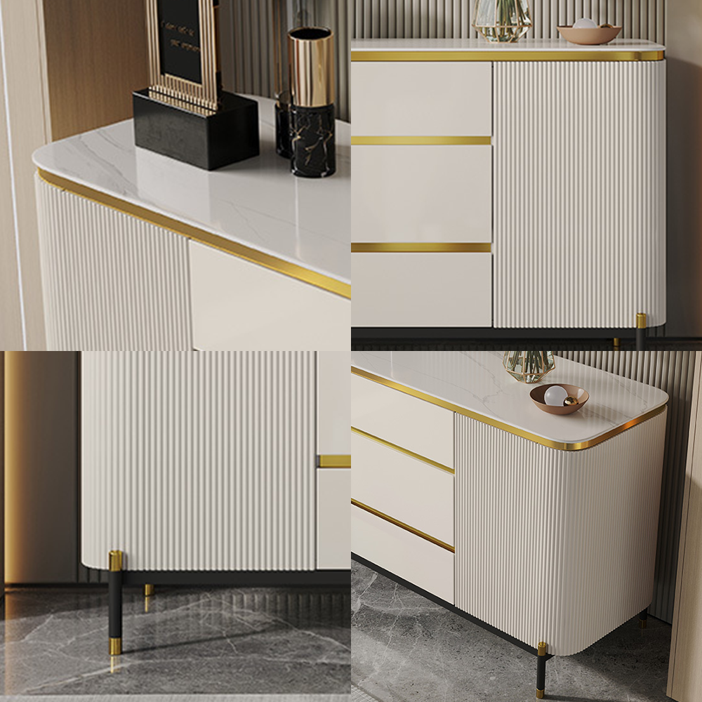 LUXORA SC1004 120/150CM Modern Simple Rock Slab Countertop Dining Sideboard