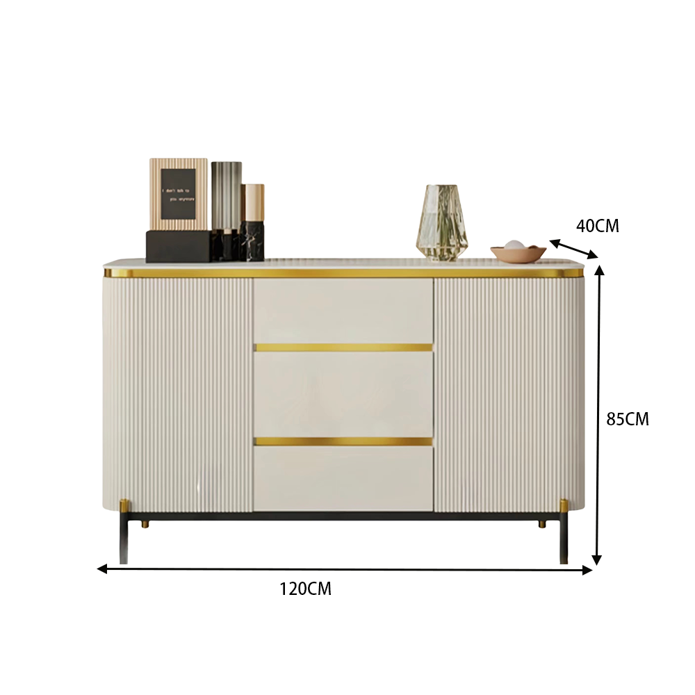 LUXORA SC1004 120/150CM Modern Simple Rock Slab Countertop Dining Sideboard