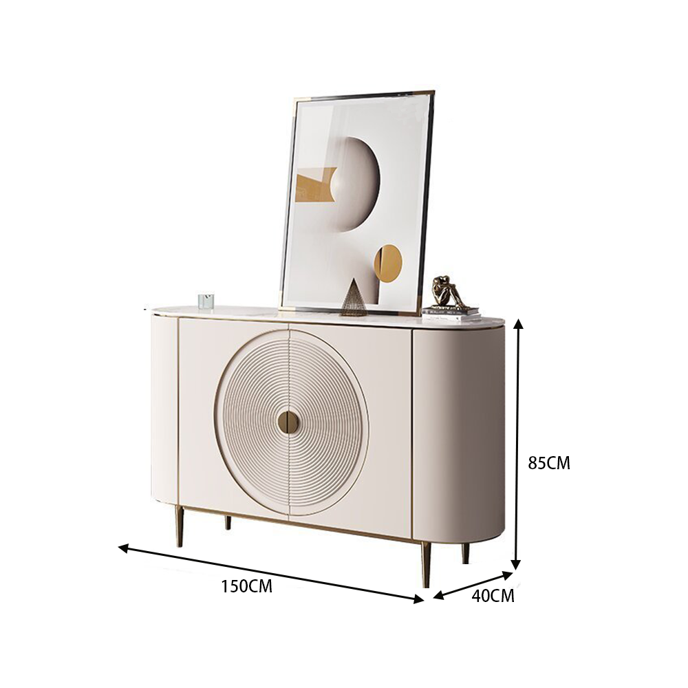 LUXORA SC1005 120/150CM Modern Simple Rock Slab Countertop Dining Sideboard