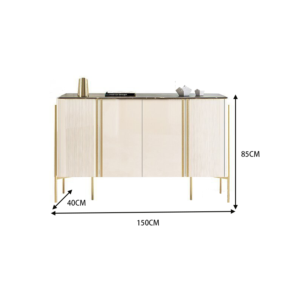 LUXORA SC1006 120/150CM Modern Simple Rock Slab Countertop Dining Sideboard