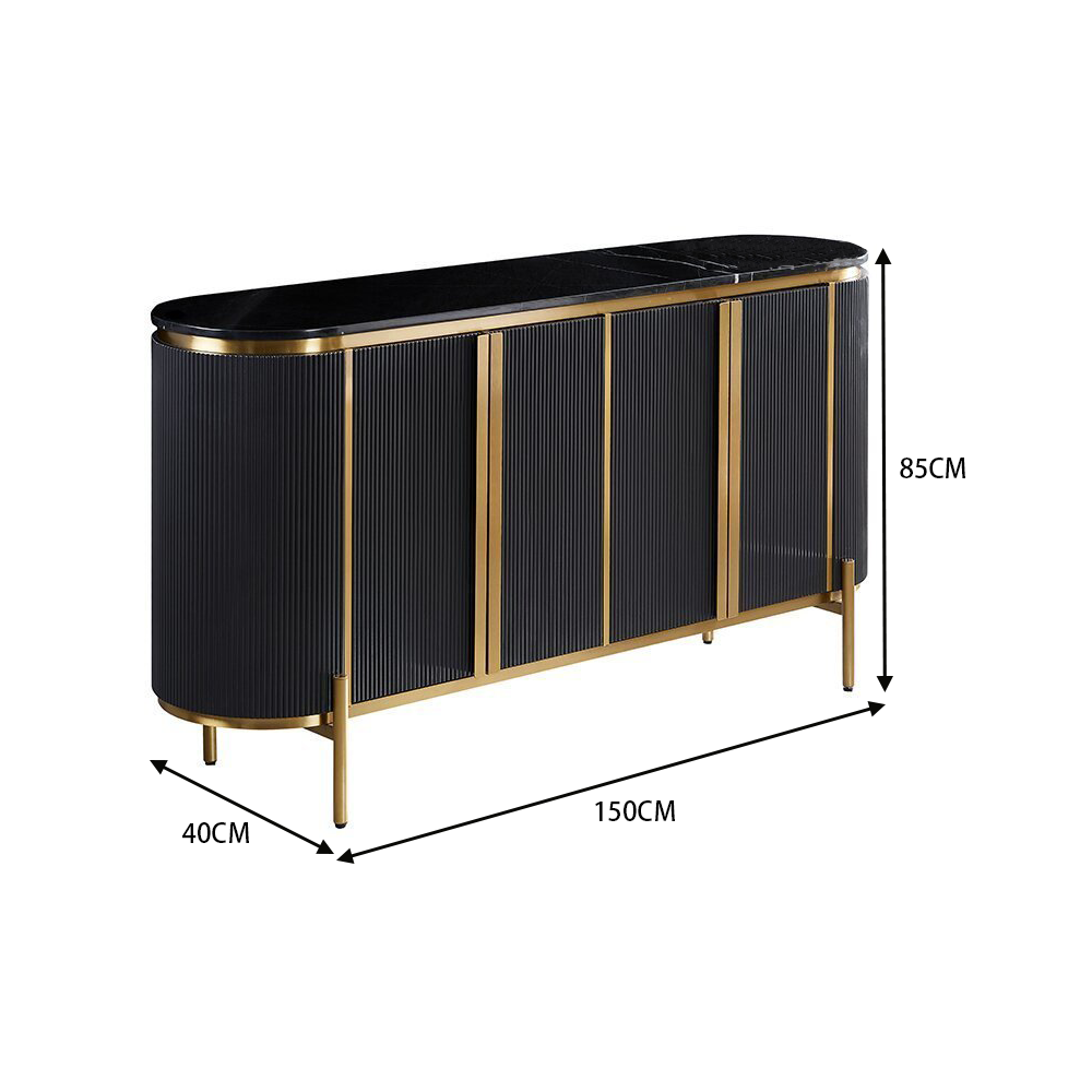 LUXORA SC1007 120/150CM Modern Simple Rock Slab Countertop Dining Sideboard