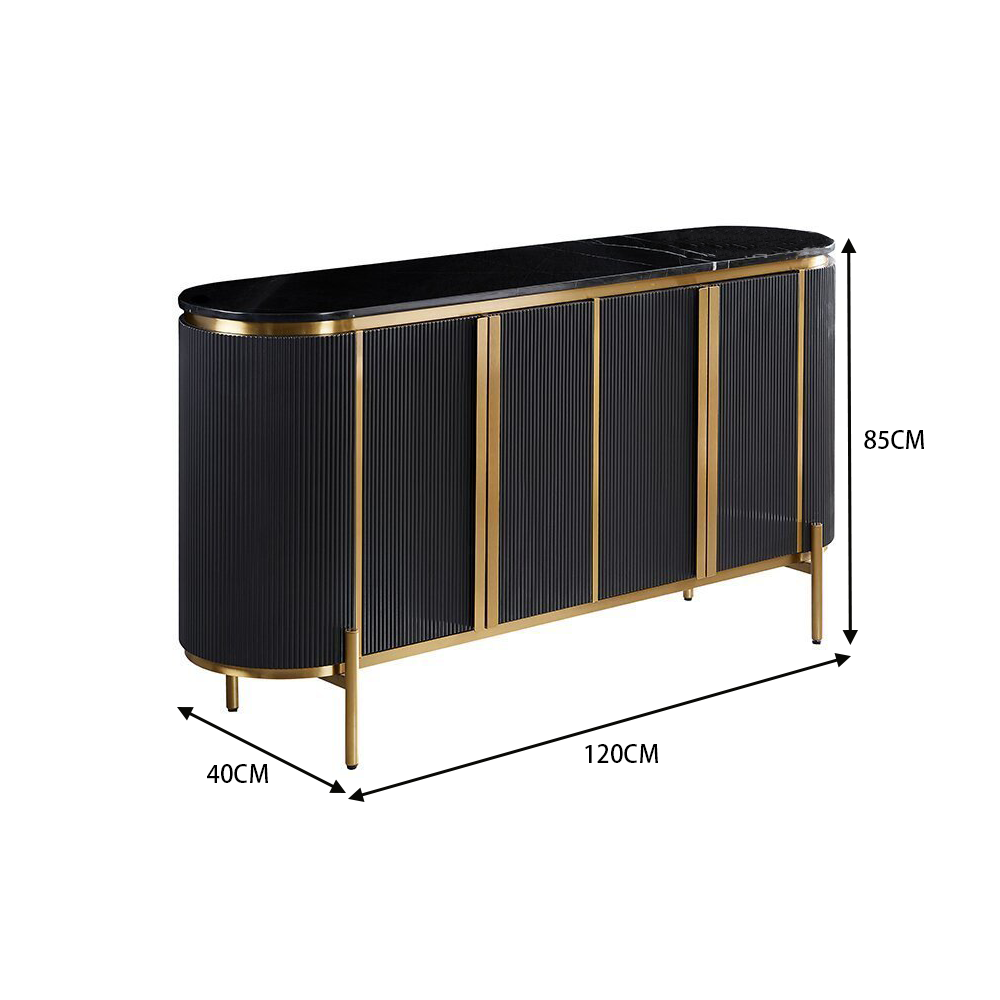 LUXORA SC1007 120/150CM Modern Simple Rock Slab Countertop Dining Sideboard