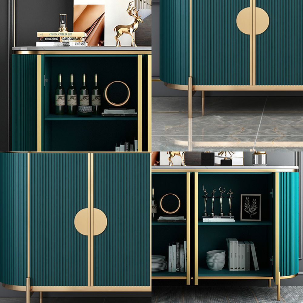 LUXORA SC1012 120/150CM Light Luxury Style Rock Slate Countertop Sideboard.