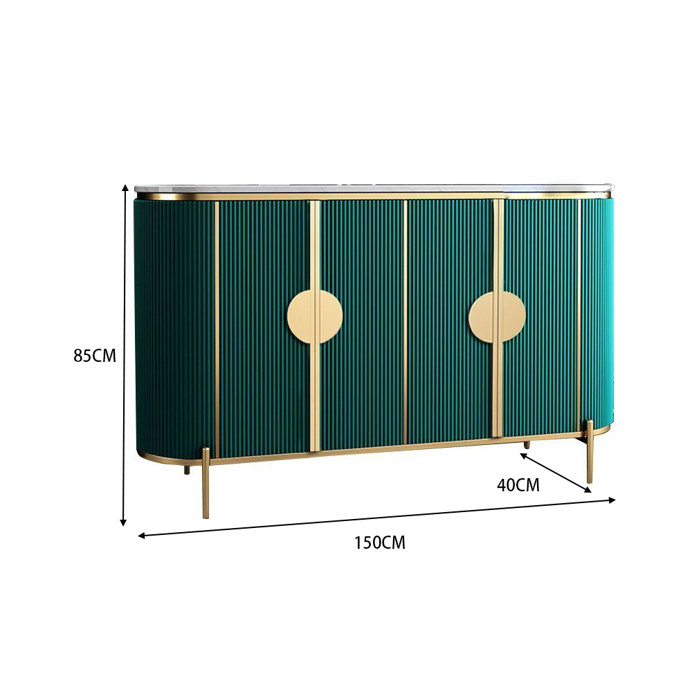 LUXORA SC1012 120/150CM Light Luxury Style Rock Slate Countertop Sideboard.