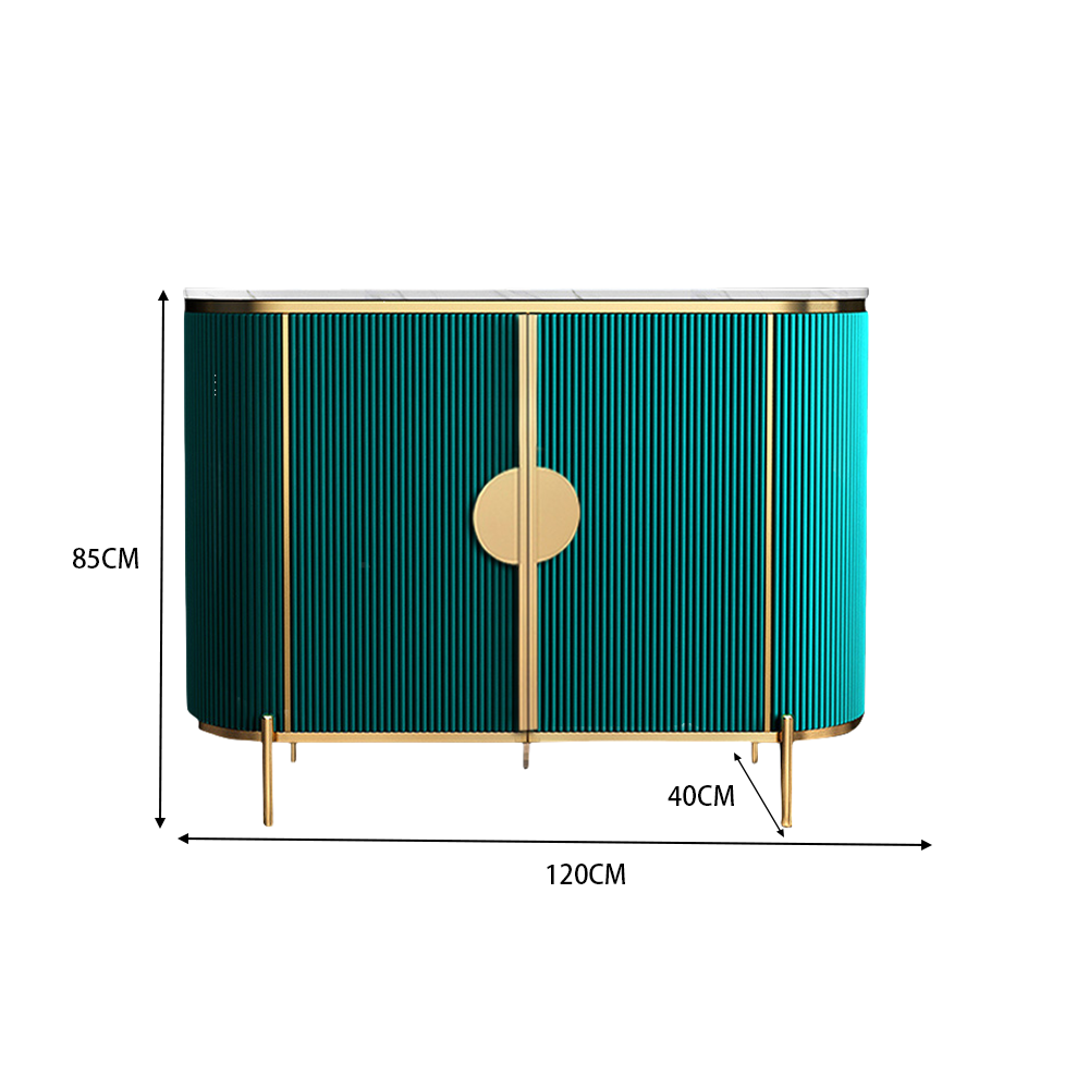 LUXORA SC1012 120/150CM Light Luxury Style Rock Slate Countertop Sideboard.