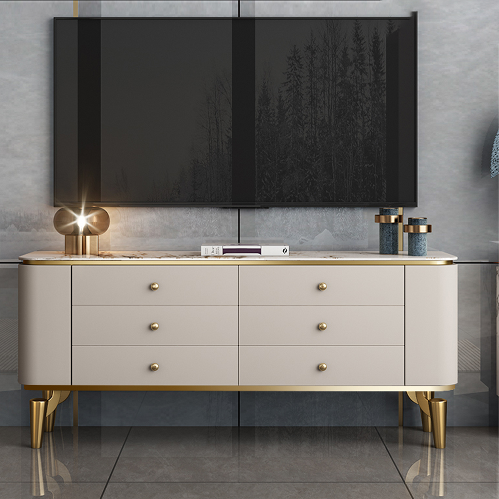 LUXORA SC1014 140/160CM Modern Simple Rock Slab Countertop Dining Sideboard