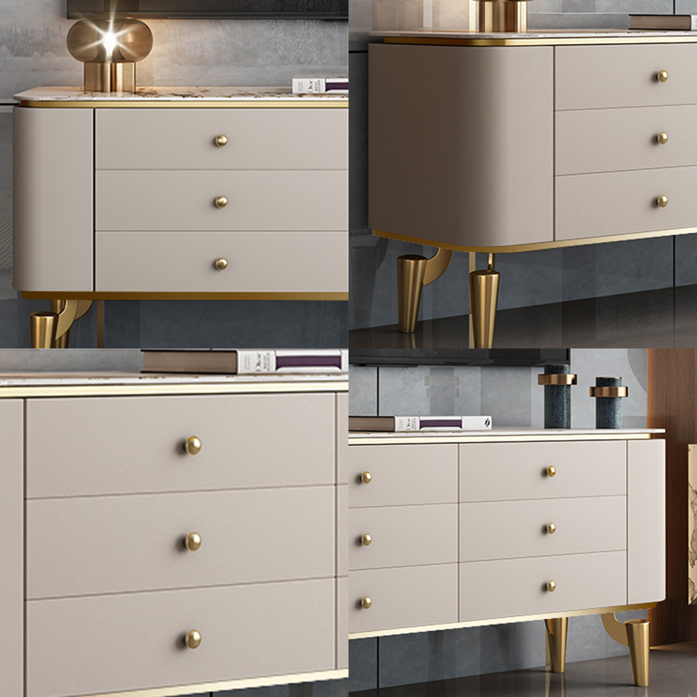 LUXORA SC1014 140/160CM Modern Simple Rock Slab Countertop Dining Sideboard