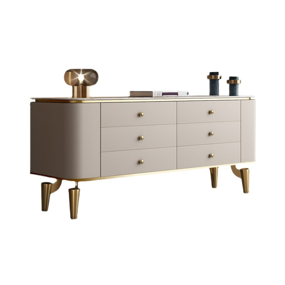 LUXORA SC1014 140/160CM Modern Simple Rock Slab Countertop Dining Sideboard