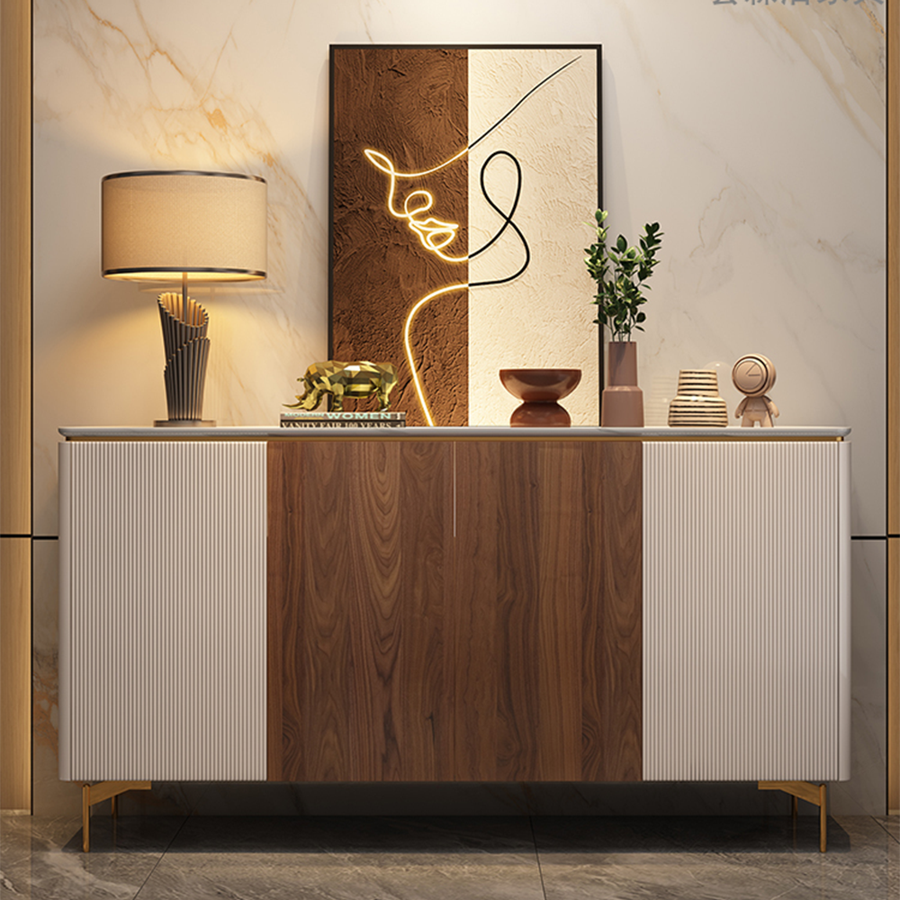 LUXORA SC1018 120/150CM Light Luxury Style Solid Wood Dining Sideboard
