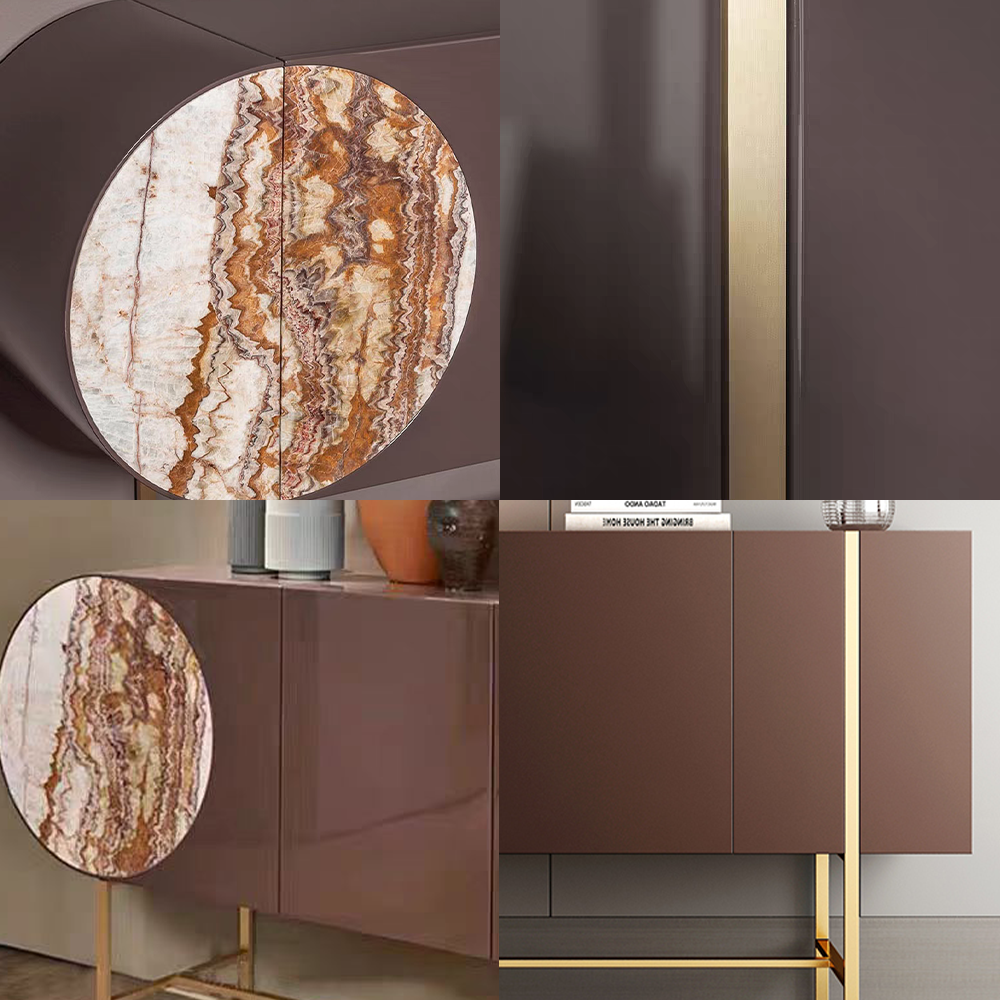 LUXORA SC1025 150CM Modern Minimalist Rock Slab Countertop Dining Sideboard