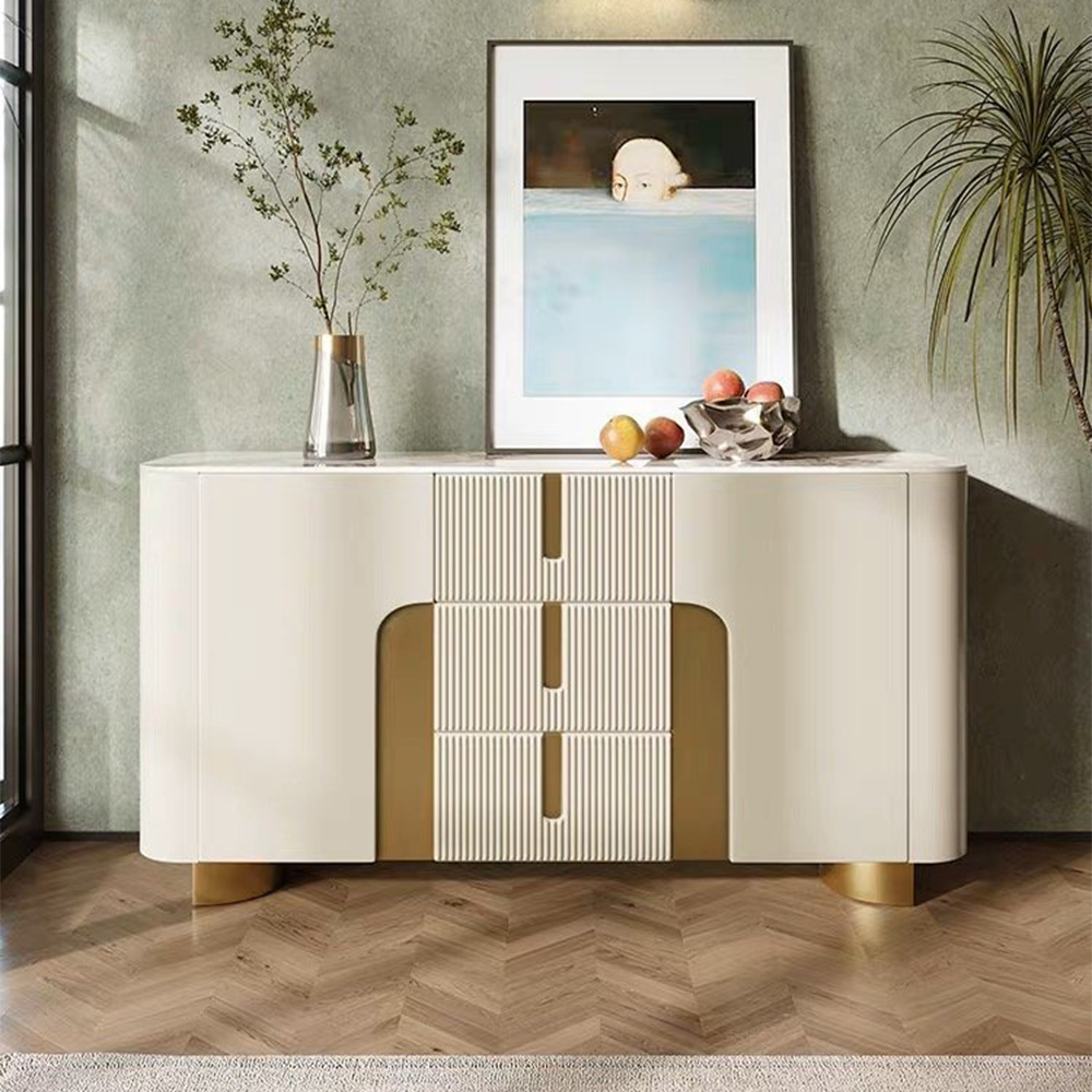 LUXORA SC1027 150CM Modern Minimalist Rock Slab Countertop Dining Sideboard