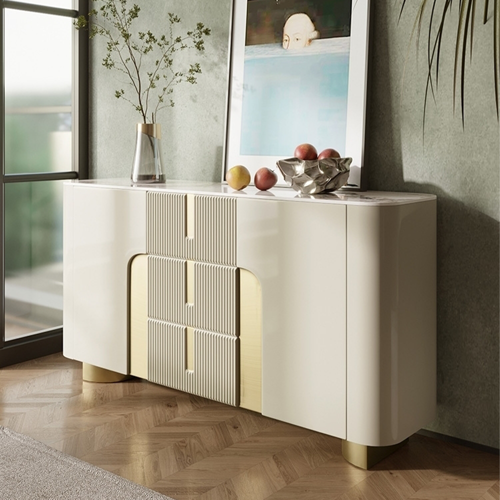 LUXORA SC1027 150CM Modern Minimalist Rock Slab Countertop Dining Sideboard