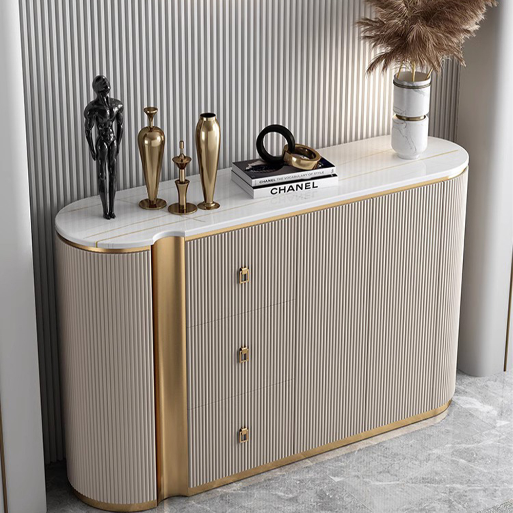 LUXORA SC1030 150CM Light luxury Style Rock Slate Countertop Sideboard