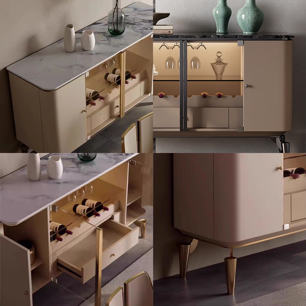 LUXORA SC1031 150CM Modern Simple Rock Slab Countertop Dining Sideboard