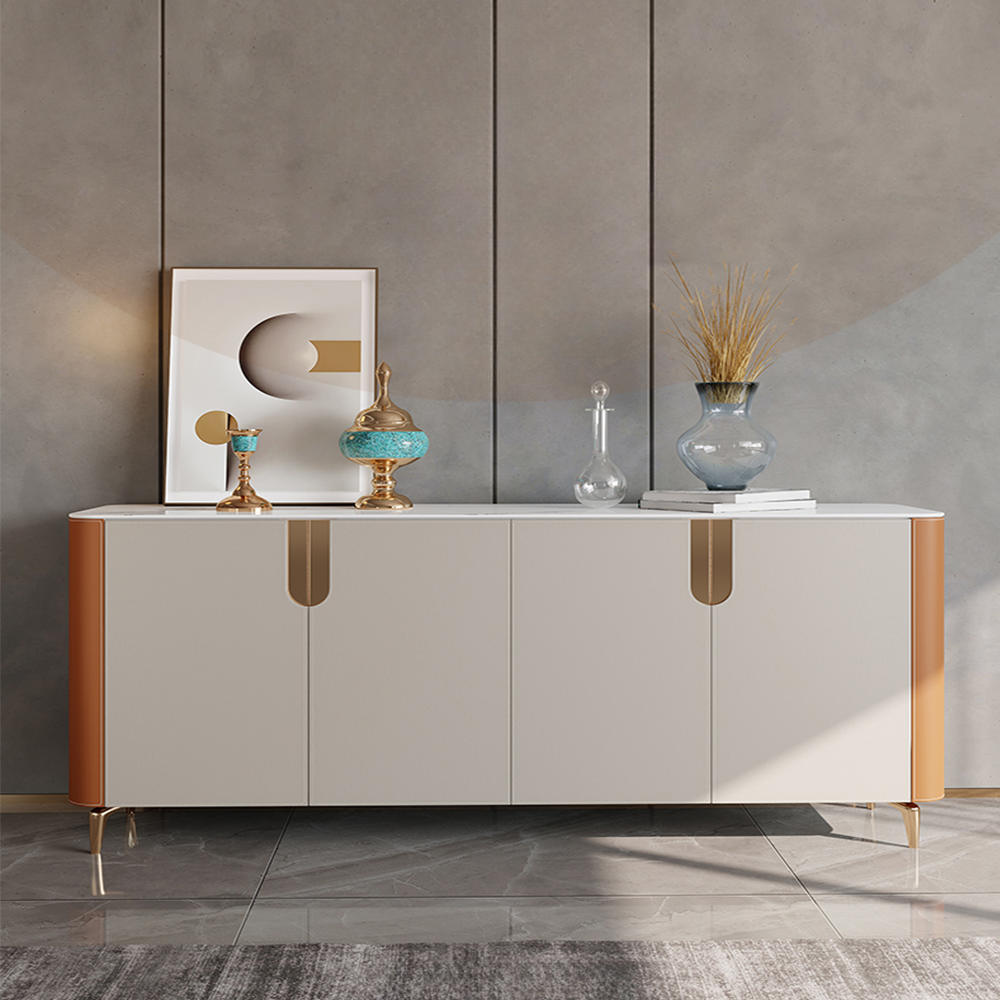 LUXORA SC1035 150CM  Luxurious Style Ceramic Stone Top Sideboard Cabinet