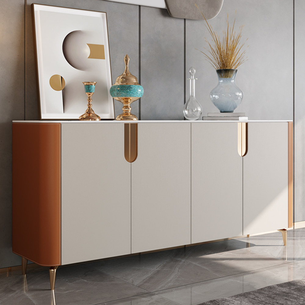 LUXORA SC1035 150CM  Luxurious Style Ceramic Stone Top Sideboard Cabinet