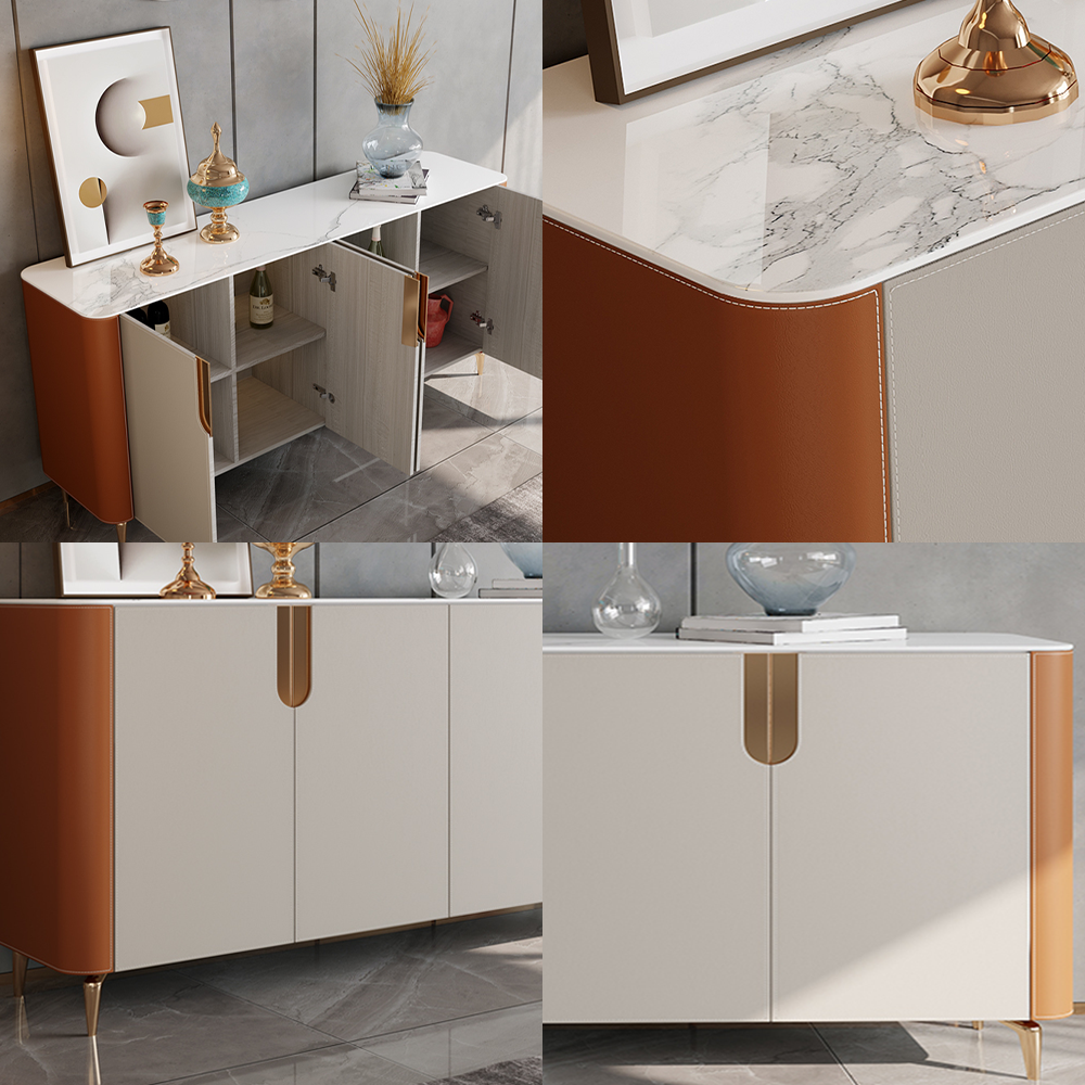 LUXORA SC1035 150CM  Luxurious Style Ceramic Stone Top Sideboard Cabinet