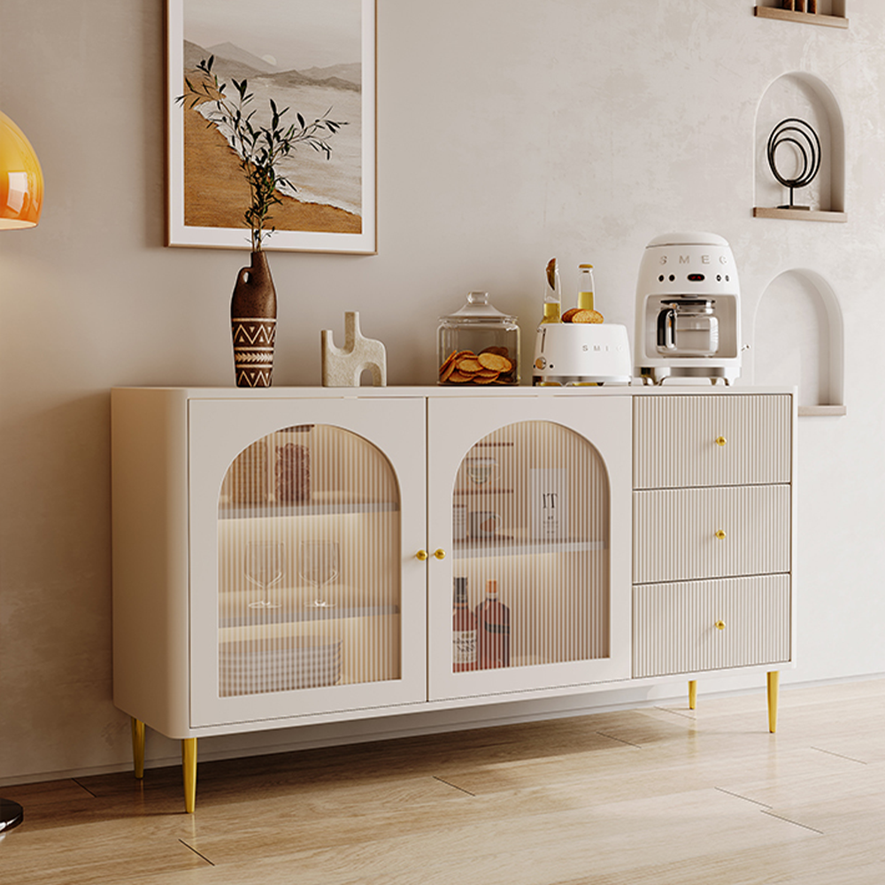 LUXORA SC1037 150CM Modern Simple Cream Style Dining Sideboard
