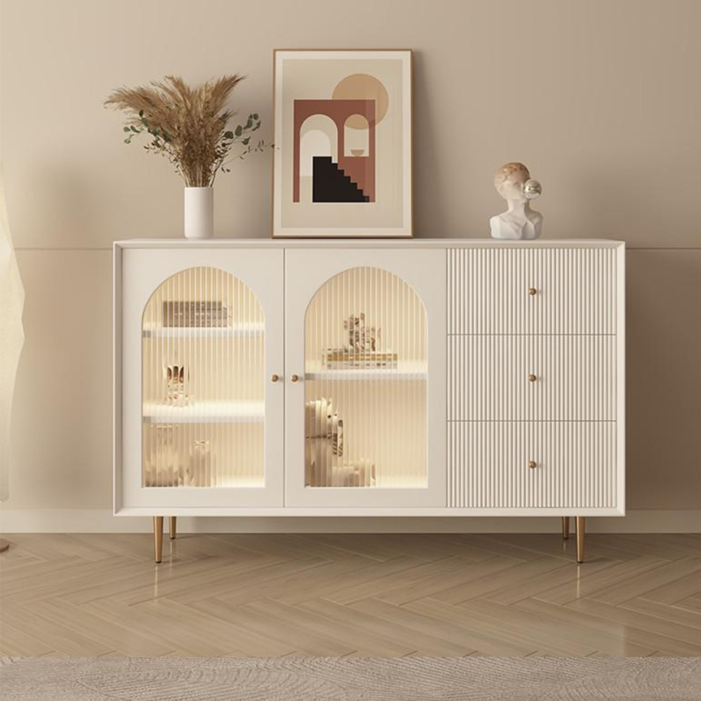 LUXORA SC1037 150CM Modern Simple Cream Style Dining Sideboard