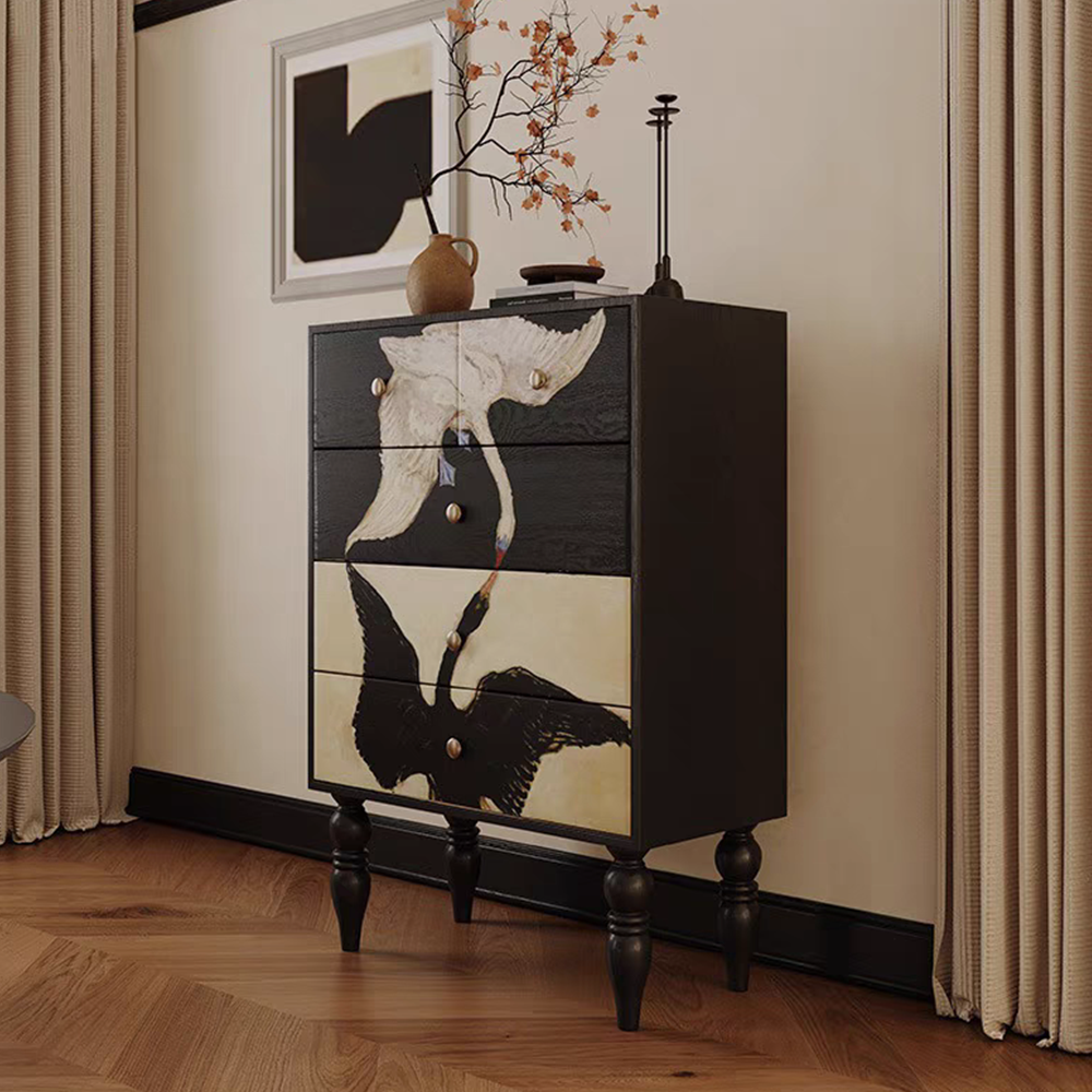 LUXORA SC1039 Solid Wood Hand Painted Sideboard