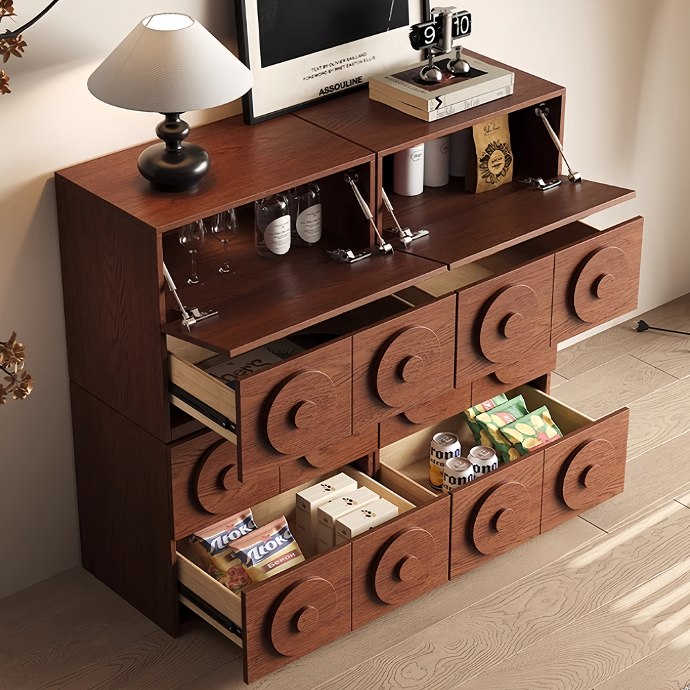 LIVARA SC1048 58CM Solid Wood Combination Multifunctional Sideboard