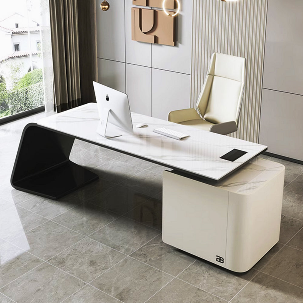 LUXORA WD1002 180/200/220/240cm Minimalist Style Sintered Stone Desk