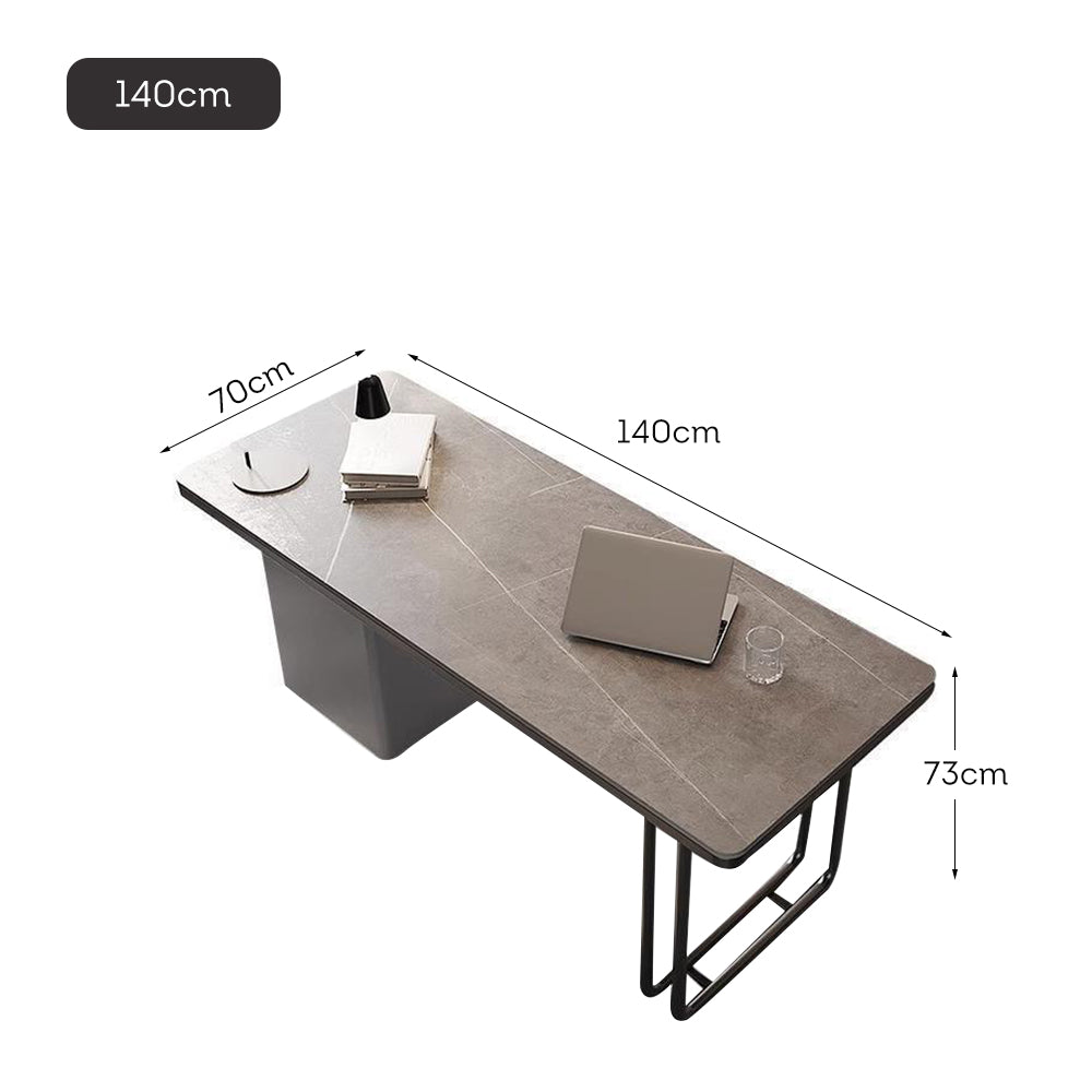 LUXORA WD1026 140/160/180cm Length Office Desk Sintered Stone Tabletop