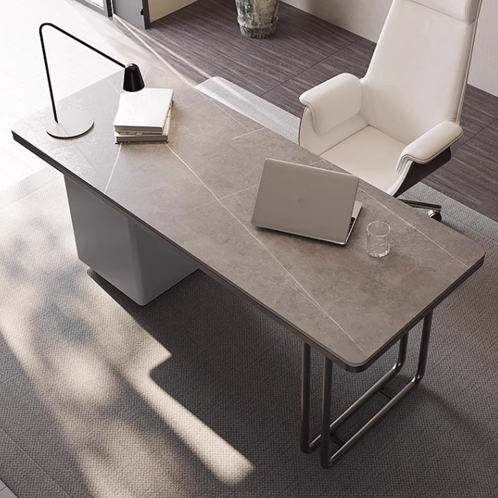 LUXORA WD1026 140/160/180cm Length Office Desk Sintered Stone Tabletop