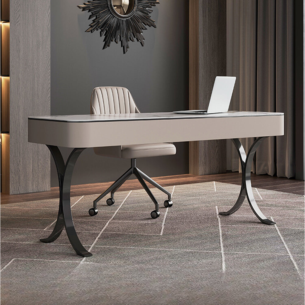 LUXORA WD1028 120/140cm Length Office Desk Sintered Stone Tabletop