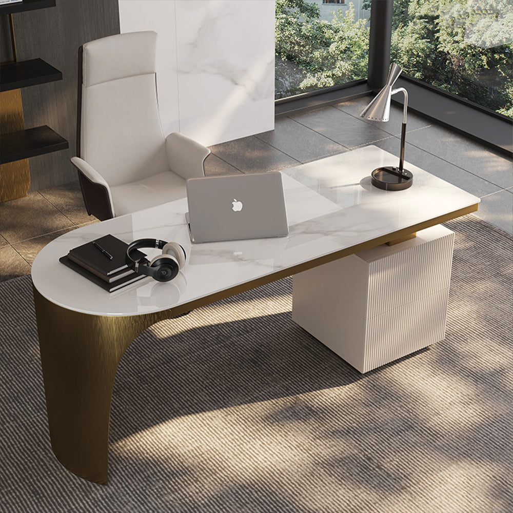 LUXORA WD1035 140/160/180cm Minimalist Style Sintered Stone Desk