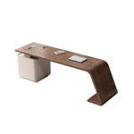 LUXORA WD1039 140/160/180/200cm Length Office Desk With Storage Cabinet