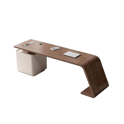 LUXORA WD1039 140/160/180/200cm Length Office Desk With Storage Cabinet