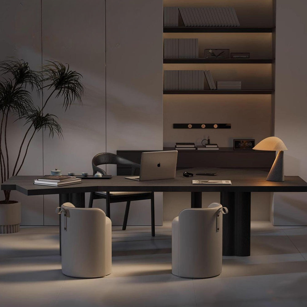 LUXORA WD1044 180cm Length Irregular-shaped Office Desk