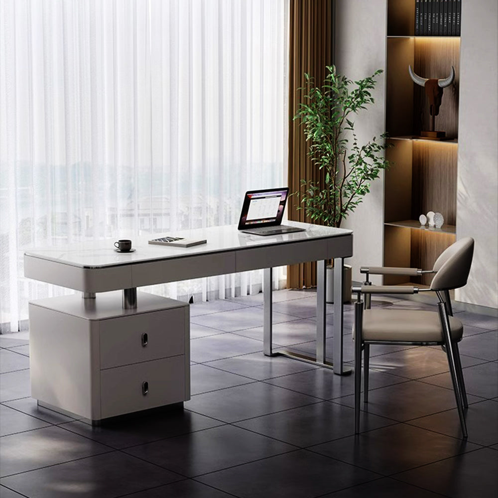 LUXORA WD1046 120/140/160cm Minimalist Style Sintered Stone Desk
